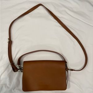 MADEWELL Women's The Flap Convertible Crossbody Bag in brown